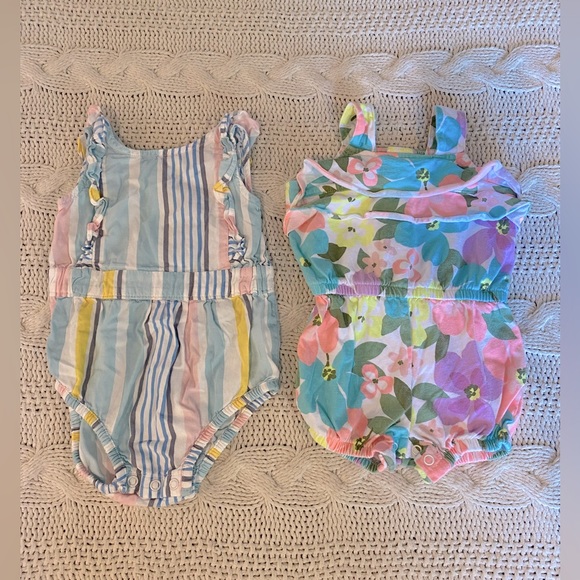 Carter's Other - Two Carter’s baby girl rompers